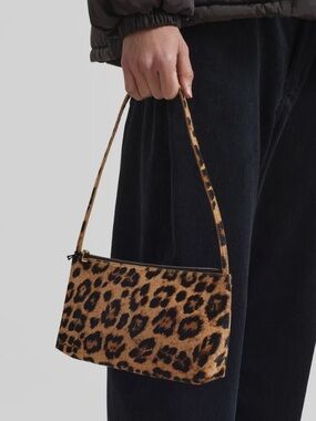 Mansur Gavriel Gaia Leopard Print Shoulder Bag